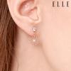 14K Schnee Bling Ohrringe (Goldene Anstecknadel) ELGPEE419