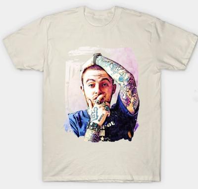 Mac Miller Short Sleeve  Mens Unisex S-3XL Beige Fan Art Unisex T-Shirt