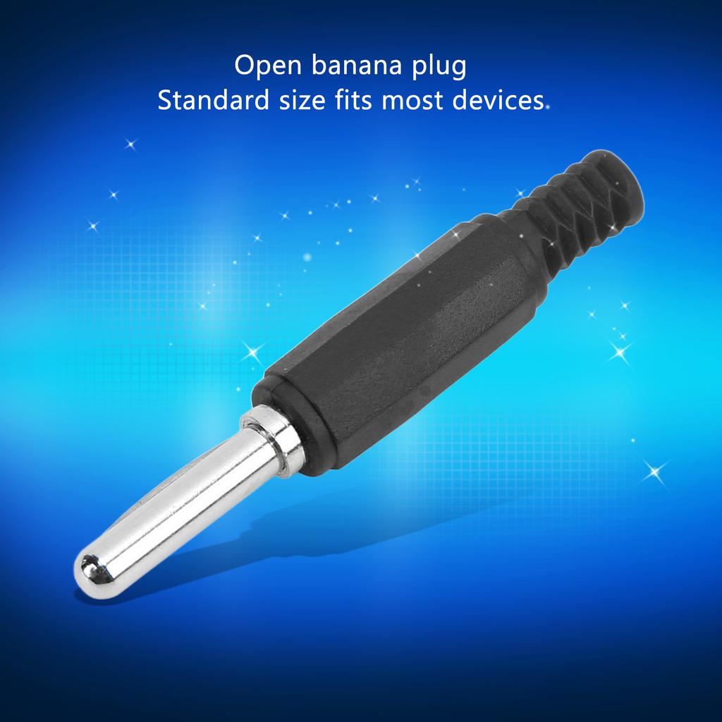10pcs J.10023 4mm Banana Plug Professional Brass 4mm Male Banana Plug for Security Accessories