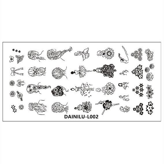 Nail Stamping Plates Leaves Flower Stripe Design Printing Abstract Lady Face Nail Art Stamp Templates Stencil Accessories Tools