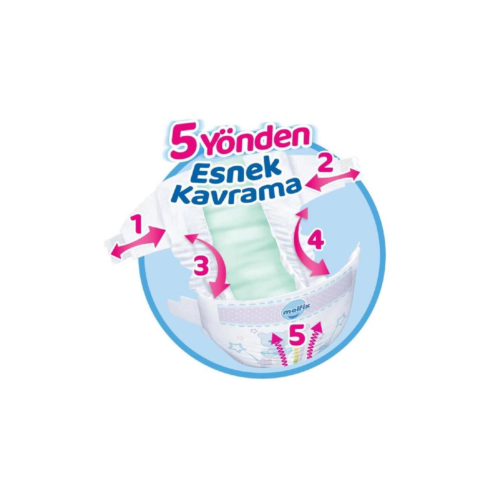 Molfix Baby Diapers Ultra Opportunity Package 5 Sizes 11-18 Kg 78 Pieces