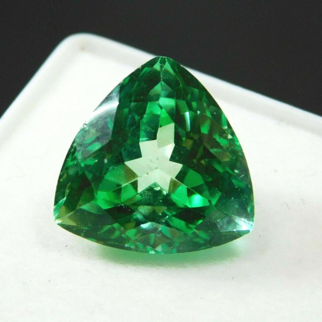 10.23 Carat Trillion Cut Natural Montana Sapphire Green CERTIFIED Loose Gemstone A-328