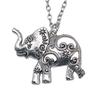 Elephant Head Pendant Necklace Lucky Boho Tribal Style Jewelry 45cm or 70cm Long Chain