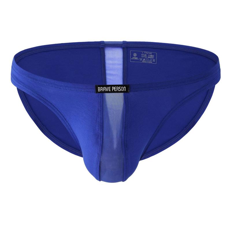 Herren Niedrig sitzende Baumwoll-Slips Dünn Weich Einfarbig Unterwäsche Komfort Atmungsaktiv Hauteng anliegende Slips