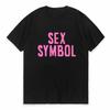 Sexy Symbol Letter Gothic Tshirt Fashion Streets Sexy Tees Summer Harajuku Crewneck Short Sleeve Breathable Tops Tshirt