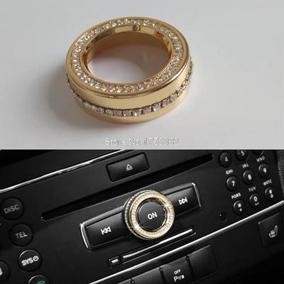 Decoración de perilla de volumen del coche/decoración de volumen Pegatina de perilla Apto para Mercedes Benz A B E GLK CLS GLA CLA GLE ML Clase GL