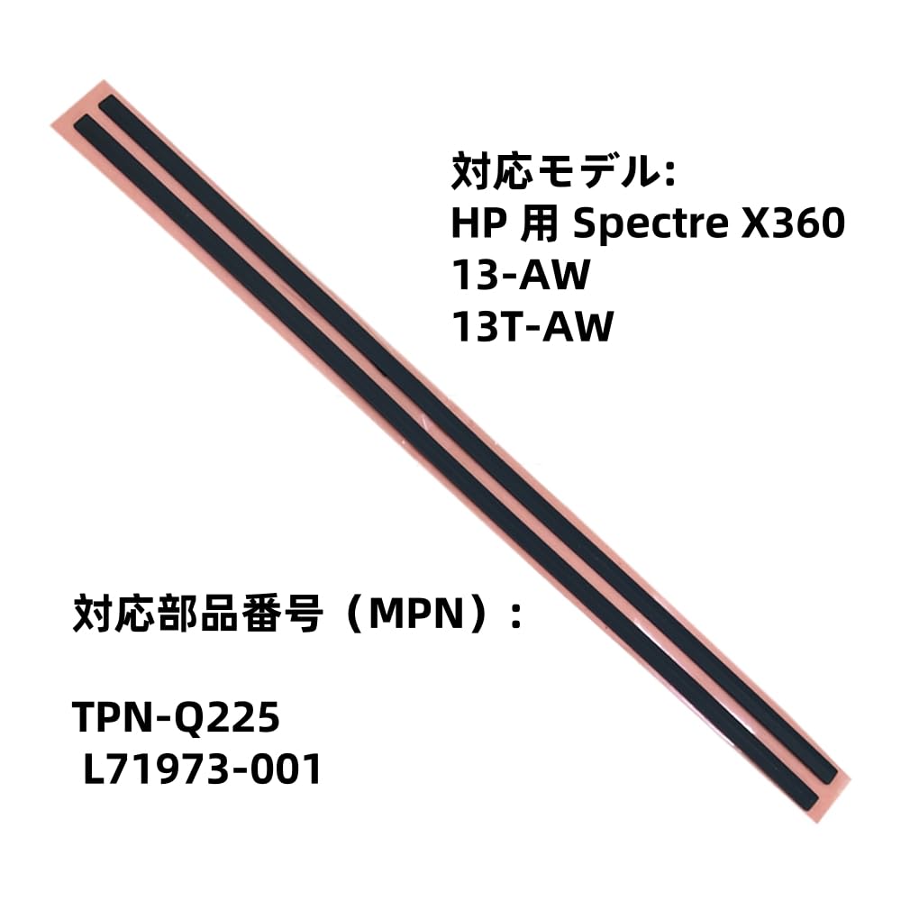 HSSDTECH Blue Laptop Bottom Cover Rubber Non-Slip Bumper Feet Pads (L71973-001) for HP Spectre X360 13-AW (TPN-Q225, 13T-AW) (2-Pack)