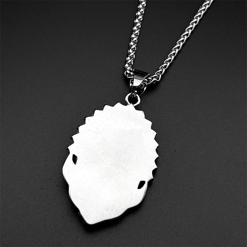 Catholic Virgin Mary Rhinestones Pendant Necklace for Women Men Stainless Steel Gold Color Our Lady of Guadalupe Chain Jewelry