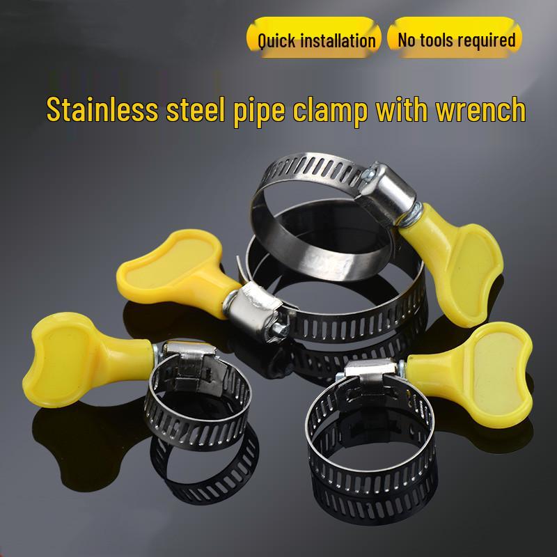 304 Stainless Steel Hose Clamp for Drainpipe Tightening