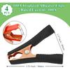 4Pcs 100A Insulated Alligator Clips Electrical Heavy Duty Alligator Clamps, Battery Replacement Cable Metal Spring Loaded Jumper Clips for Car Auto