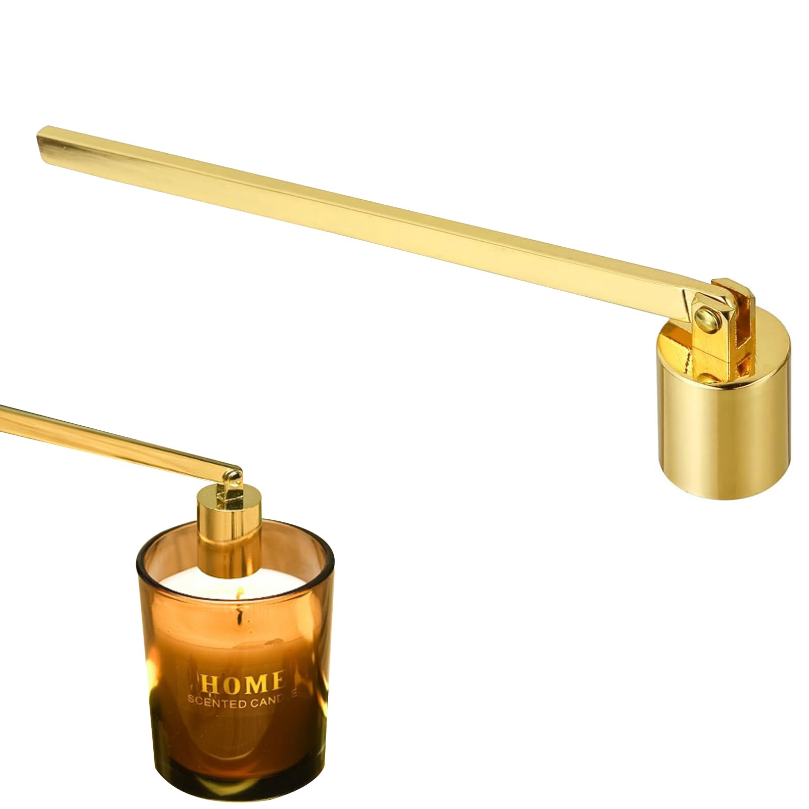 

Doyime Stainless Steel Candle Snuffer, Aromatherapy Candle Snuffer, Fire Extinguisher, Candle Accessory, Adjustable Angle, Easy to Clean, for