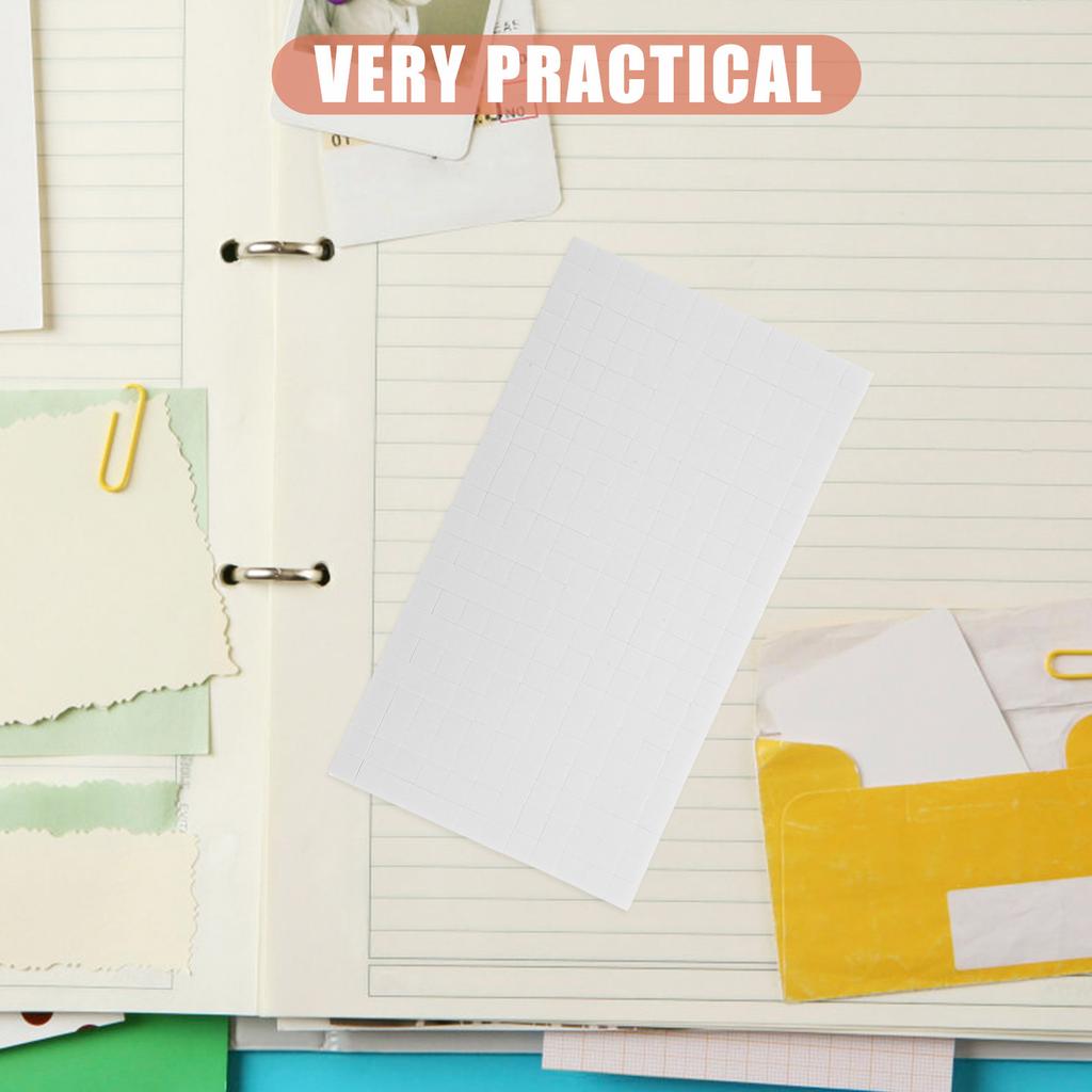 5 Sheets Foam Squares Dual Adhesive Mounts for Crafts Scrapbook DIY Projects Card Making Supplies Craft Foam Adhesive