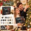 Acrilico 2D di Natale - Ciondolo Conto alla Rovescia Giornaliero, Ornamento da Appendere Calendario Conto alla Rovescia Festivo