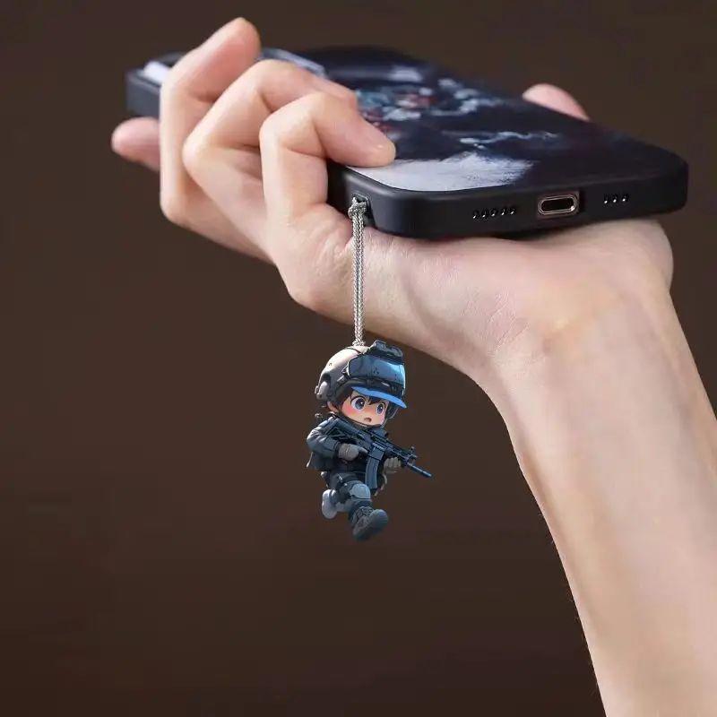 Neue Weihnachten Ornament Anhänger Acryl Flache Lustige Special Forces Anhänger Urlaub Geschenk Anhänger Anhänger