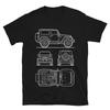 Off Road Suv Rubicon MenS T Shirt Blueprint Design Luxury Schematic Drawing