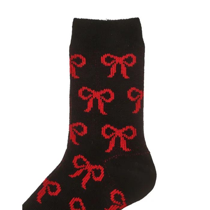 [Gift Box Packaging] Women's Ribbon Jacquard Mid-calf Socks 2-Piece Set JASS5F040R2