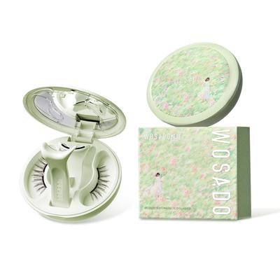 WOSADO Offizielle Magnetische Falsche Wimpern der Serie Monet's Garden, Einteiliges Design, Kein. 11 Obsidianschwarz, Magnetische Falsche Wimpern, Kein Kleber Erforderlich,