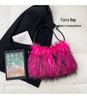 Chic Furry Crossbody Bag: Plush Autumn/Winter Handbag
