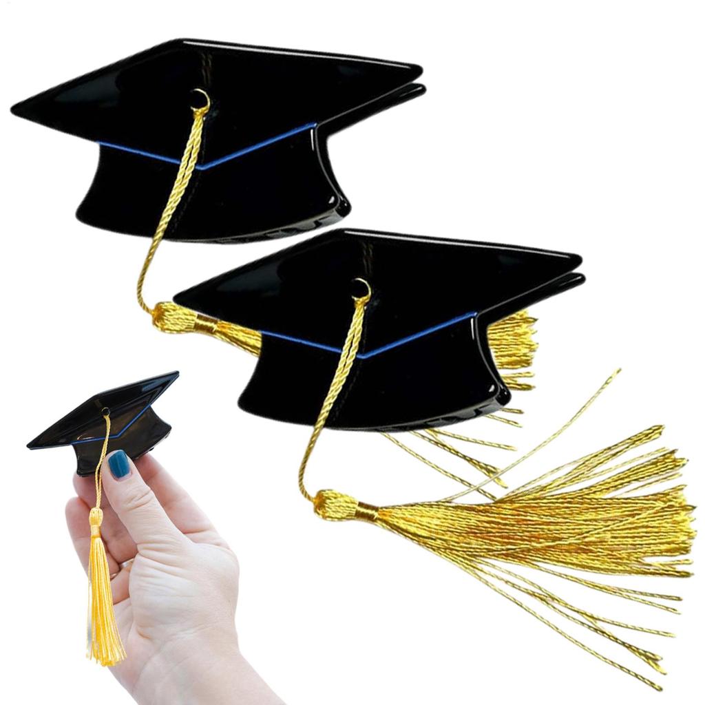 Hair Clips Graduation Tassel Hat Mini Doctoral Cap Clip Graduation Hat Party Stereoscopic Headdress Graduation Hair Decoration