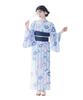(Dita) Dita Women's Yukata 5-Piece Set: Navy, Blue, White, Hydrangea, Morning Glory, Japanese Style, Retro, Simple, Elegant, Easy To Wear by One