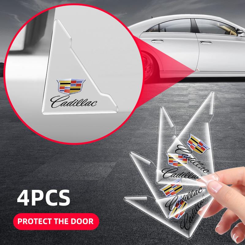 New 2X Car Door Corner Cover Bumper Crash Anti-Scratch Protection For Cadillac Escalade XT4 GT4 XT5 XT6