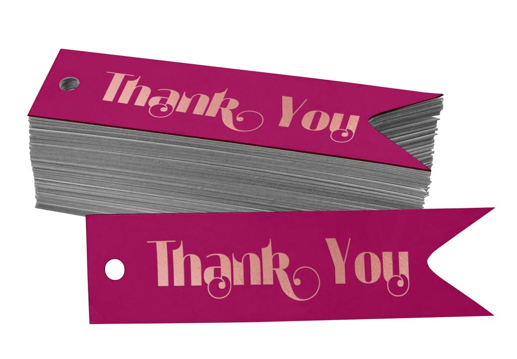 Inkdotpot Gold Foil Paper Hang Tags Thank You Bridal Shower Favor Tags 100