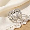 Hollow Out Love Scarf Buckle, Women Silk Scarves Clip, Scarf Ring Wrap Holder Clamp for Hair Accessory Bag Charm Belt Embellishment