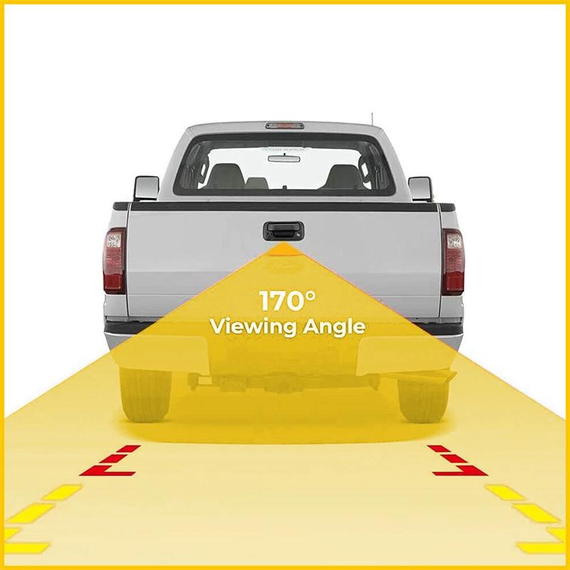 Car Tailgate Handle Camera 170° Waterproof HD Camera Ford F150 F250 F350 F450 F550 2004-2014 Backup Reversing Camera Accessories