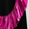INCERUN Men Round Neck Long Sleeve Shiny Finish Ruffled Patchwork Loose T-shirts