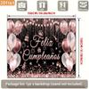 A 2D flat banner for party decoration with the words "Happy Birthday" written on it.PMJ