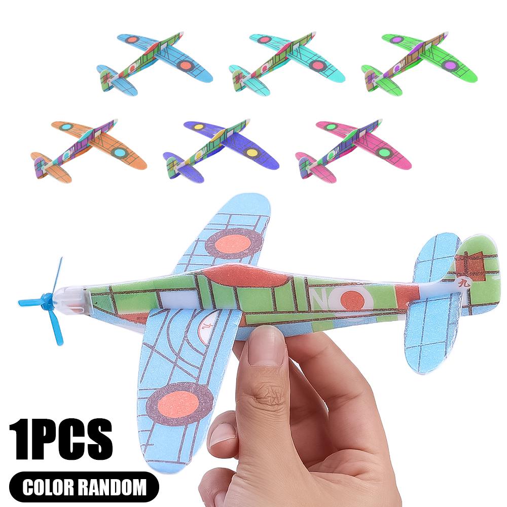 

1/10Pcs 3D Diy Hand Throw Flying Glider Planes Foam Aeroplane Party Supplies Children Kids Gift Toys Game 12Cm Flying Airplane (As shown-25887)-