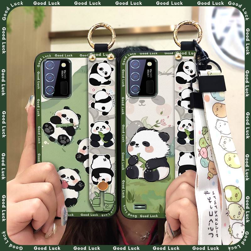 Phone Holder Dirt-resistant Phone Case For Oukitel C25 Cute Waterproof Silicone Wristband Kickstand Anti-knock Cartoon