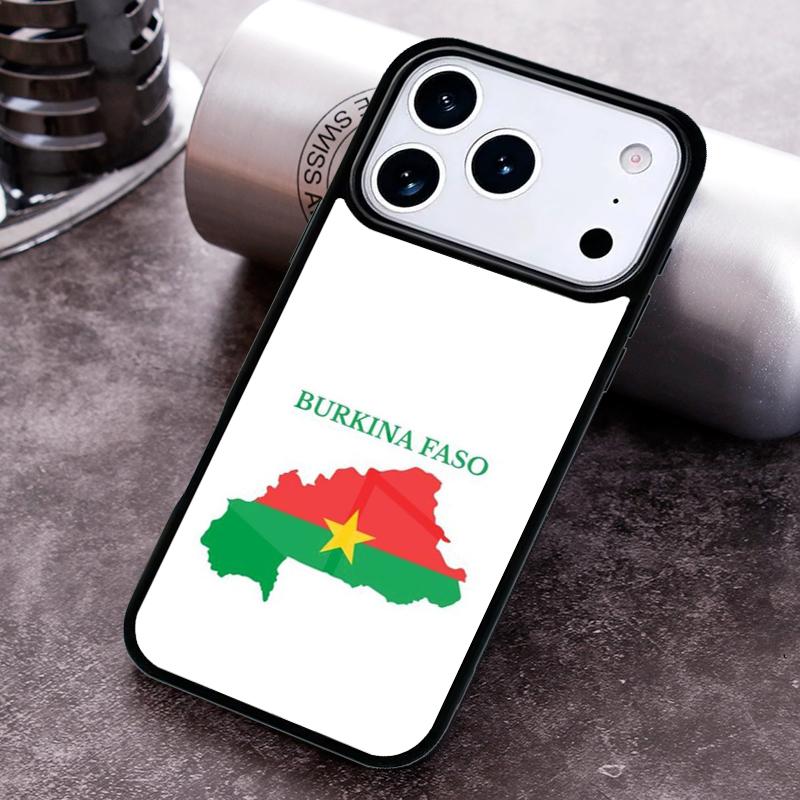 Burkina Faso Flag Phone Case For iPhone 17 16 15 14 13 12 11 Pro Max Plus 17Air Soft Silicone Cover