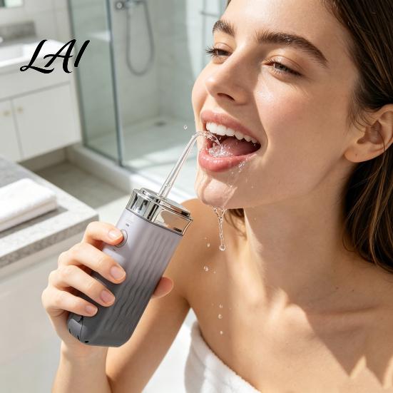 Orthodontic Tip for Braces Cordless Water Flosser 3 Modes 4 Jet Tips 180ml Tank Portable Tongue Cleaning Tool Dental Oral Irrigator Retractable