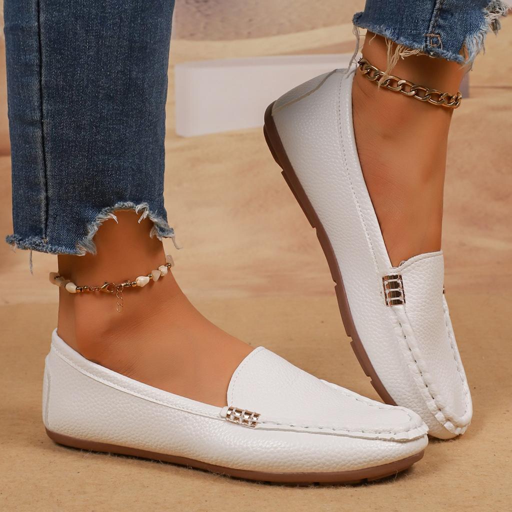 Damen Loafer Leichte Schuhe für Damen Bequeme Freizeit-Sneaker Zum Hineinschlüpfen Ballerinas Damen