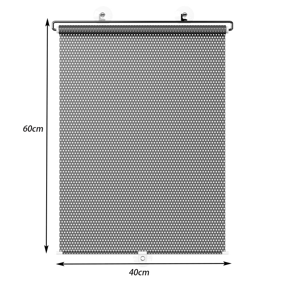 GYWHOOFT Car Roller Easy To Install and Convenient Hook and Suction Light UV Privacy Easy Convenient Car Accessories of Sunshade, Auto-Retracting,