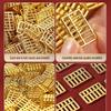 Gold-Plated Small Brass Abacus Ornament: Ruyi Wealth & Treasure Charm for Home or Desktop