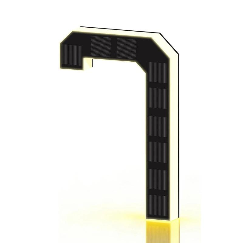 New LED Solar House Numbers 12CM, IP65 Waterproof Illuminated Address Sign, Outdoor Light for Home Hotel Bar Street