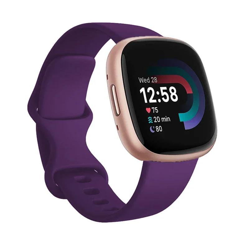Sport Band For Fitbit Versa 3 Strap Smartwatch Wristband Accessories Watchbands Soft Silicone Bracelet For Fitbit Sense Versa3