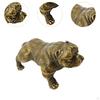 Dog Figurine Animal Brass Statue Tabletop Ornament for Cabinet Table Showcase