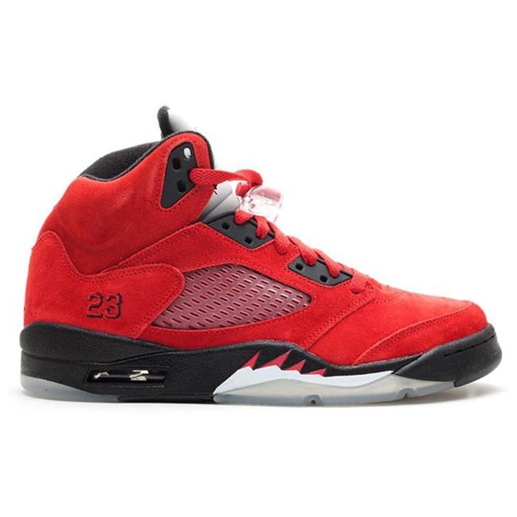 Jordan 5 Retro Dmp Raging Bull Rosso Pelle Scamosciata 136027-601