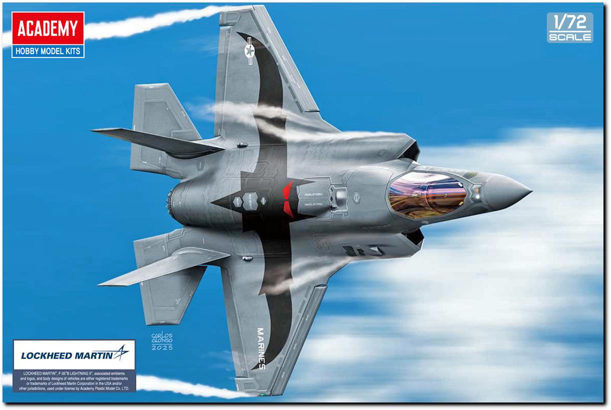 

Academy Lightning II Корпус морской пехоты Пластиковая модель 12592 1/72 F-35B US VMFA-242 Bats (Самолет)