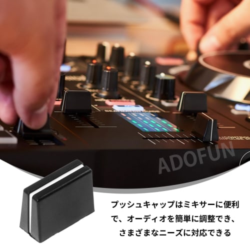 Set of 10 Fader Caps, Slide-On Mixer Fader Caps, Potentiometer Caps, Mixer Fader Knob Cover Replacements