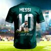 2026 New Messi Fan Summer 3D Printed Soccer T-Shirt Quick-Dry Breathable Top