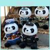 Adorable Camouflage Panda Plush Toy Soft And Cuddly Military-inspired 35cm Gift