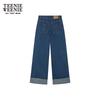 Teenie Weenie Women's 2026 Spring Cartoon Bear Denim Jeans
