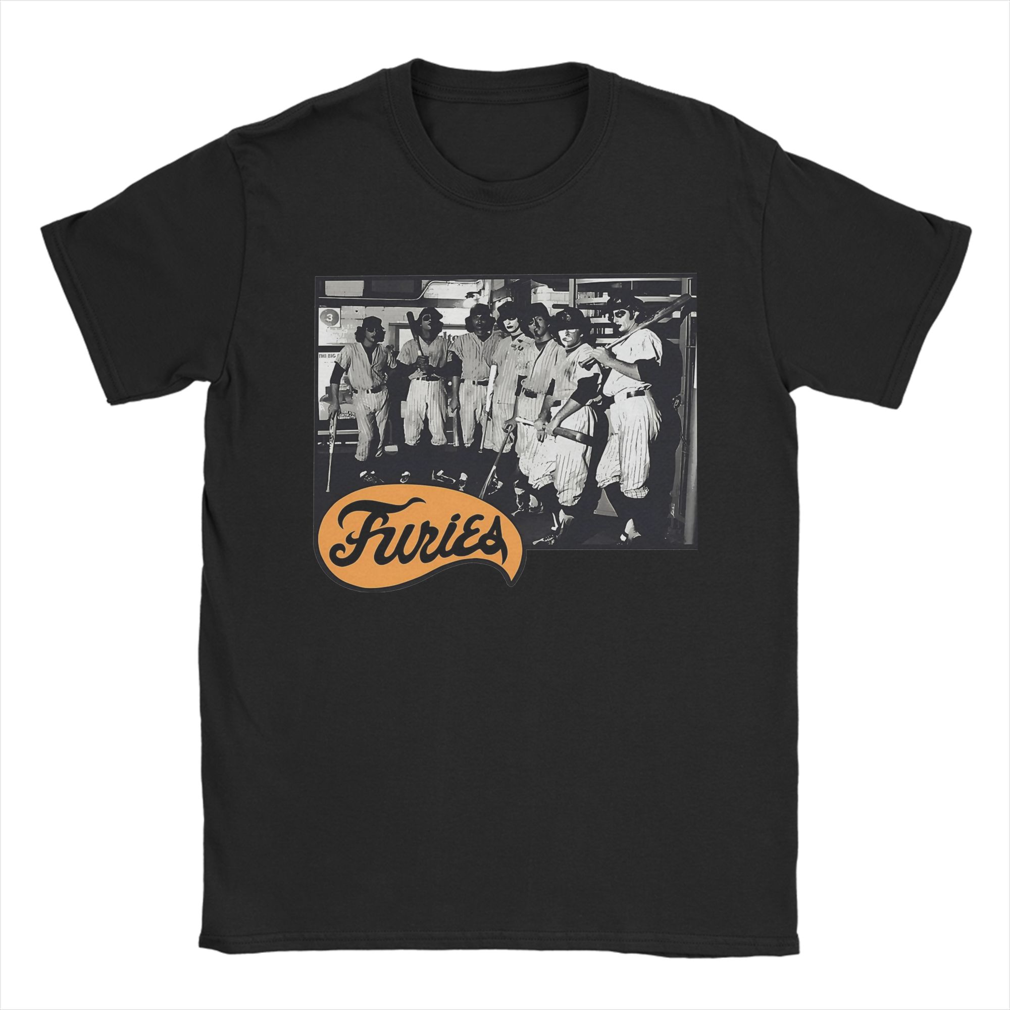 

The Warriors Movie T-Shirt Unisex 100%Cotton Clothing Novelty The Baseball Furies Round Neck Short Sleeve M