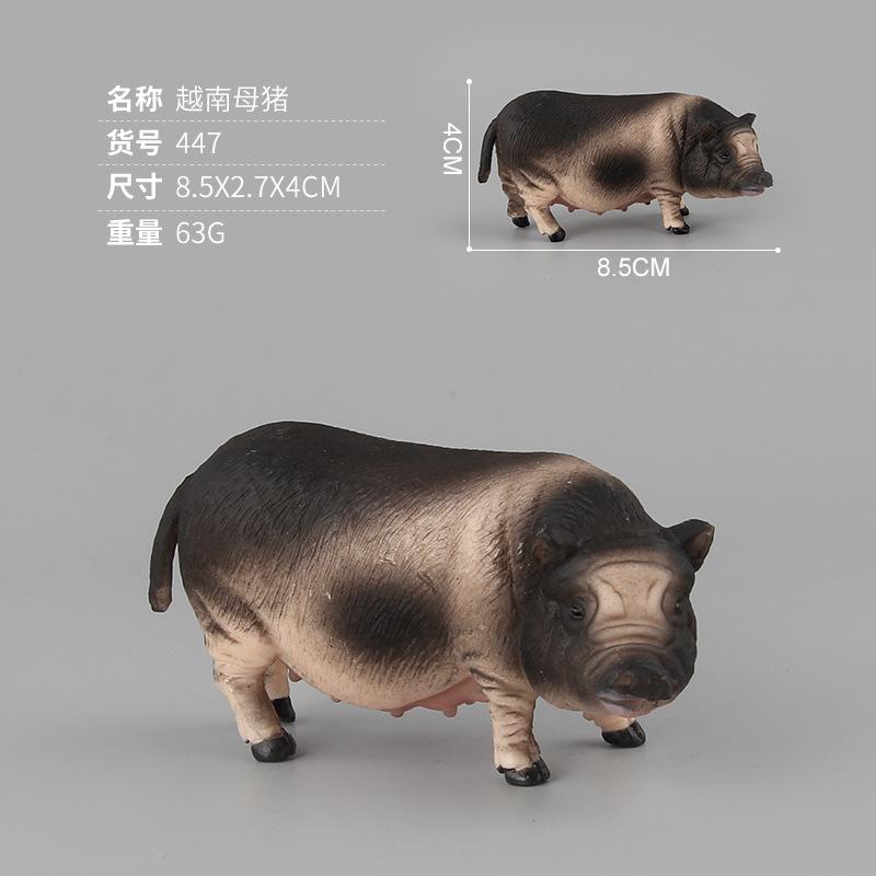 Simulation Livestock Mammal Model Toy Piglet Doll Static Home Ornament Animal Model A Variety Of Optional