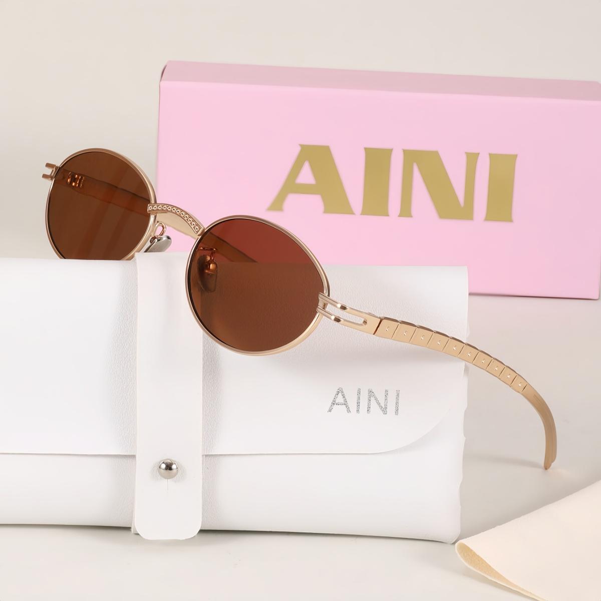 European and American retro style Y2K unisex fashionable sunglasses for summer sun shading, sun protection, UV protection, light