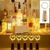 Warm White Bar LED Wine Bottle Cork String Lights Christmas Decor Led Lamp Bottle Fairy Lights Holiday Copper Wire Lights String
